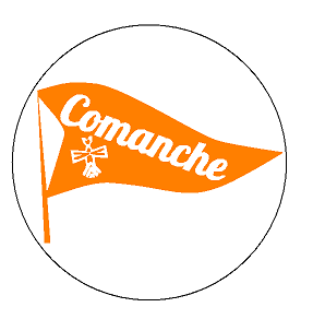 Camp Pennant Button- Comanche