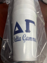 Styrofoam Cups - Letters and Name - Delta Gamma