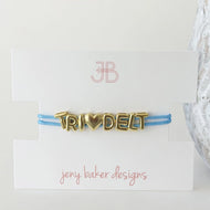 Bubble Cord Bracelet- Delta Delta Delta