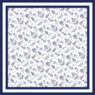 Greek Toile Silk Scarve-Delta Gamma Preorder