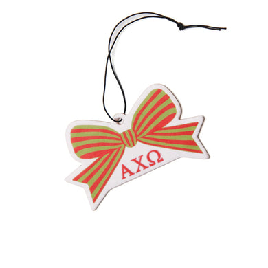 Bow Air Freshener- Alpha Chi Omega