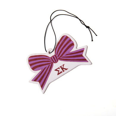 Bow Air Freshener- Sigma Kappa