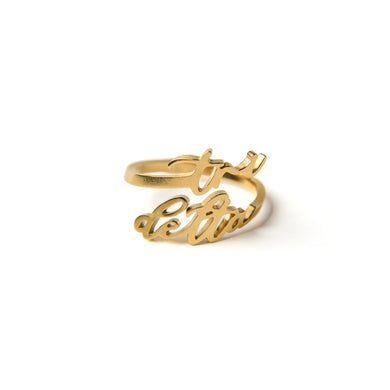 Romantic Script Adjustable Ring-Delta Delta Delta