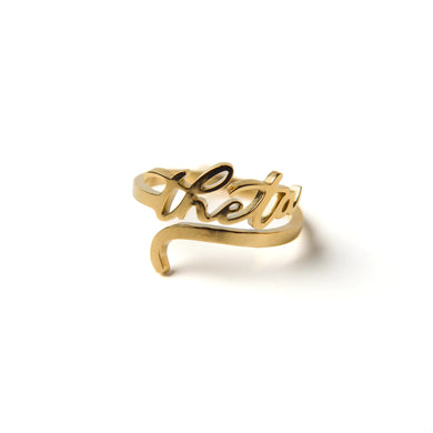 Romantic Script Adjustable Ring-Kappa Alpha Theta