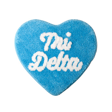 Heart Mini Rug-Tri Delta