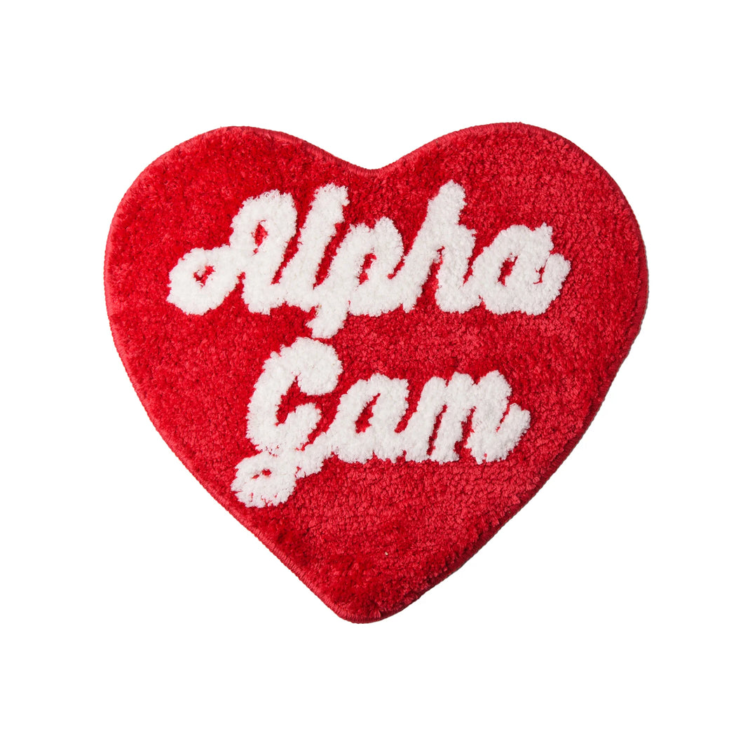 Heart Mini Rug-Alpha Gamma Delta
