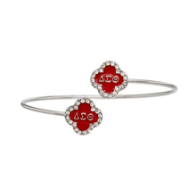 Clover Open Bangle- Delta Sigma Theta