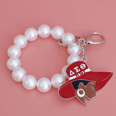 Hat Keychain- Delta Sigma Theta
