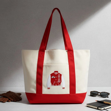 Large Canvas Tote Bag- Delta Sigma Theta