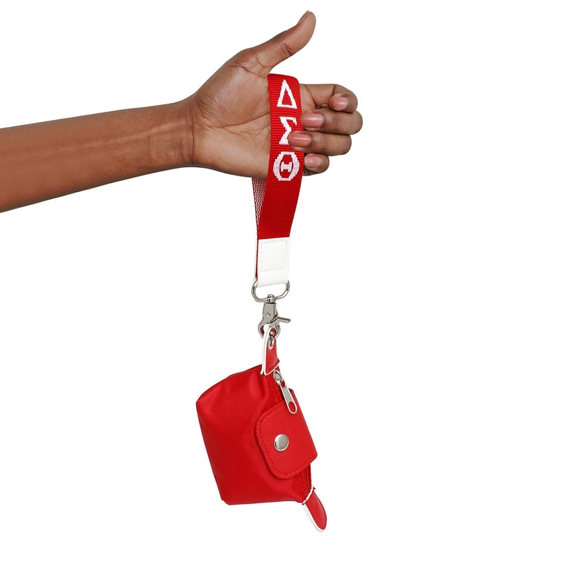 Wristlet Mini Pouch- Delta Sigma Theta