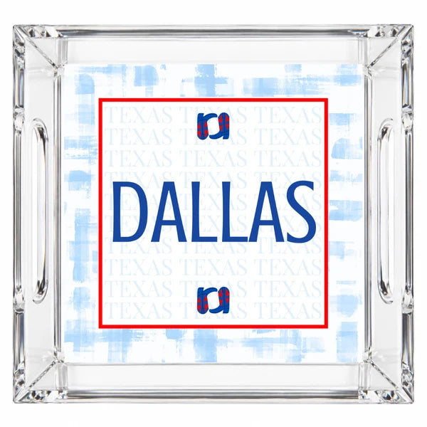 Acrylic Handled Tray- Dallas