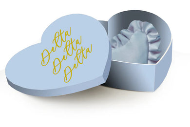 Sorority Badge Pillow and Box - Tri Delta