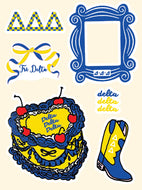 Sorority Puffy Stickers