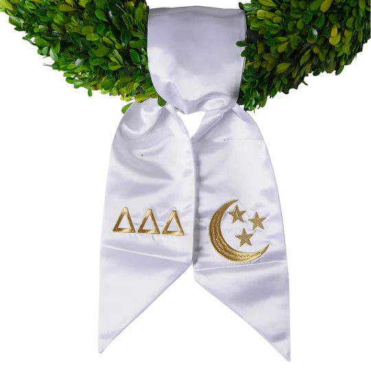 Wreath Sash- Delta Delta Delta
