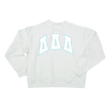 Mock Neck Twill Sweatshirt- Delta Delta Delta