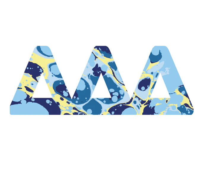 Sorority Acrylic Marbled Hanger-Delta Delta Delta