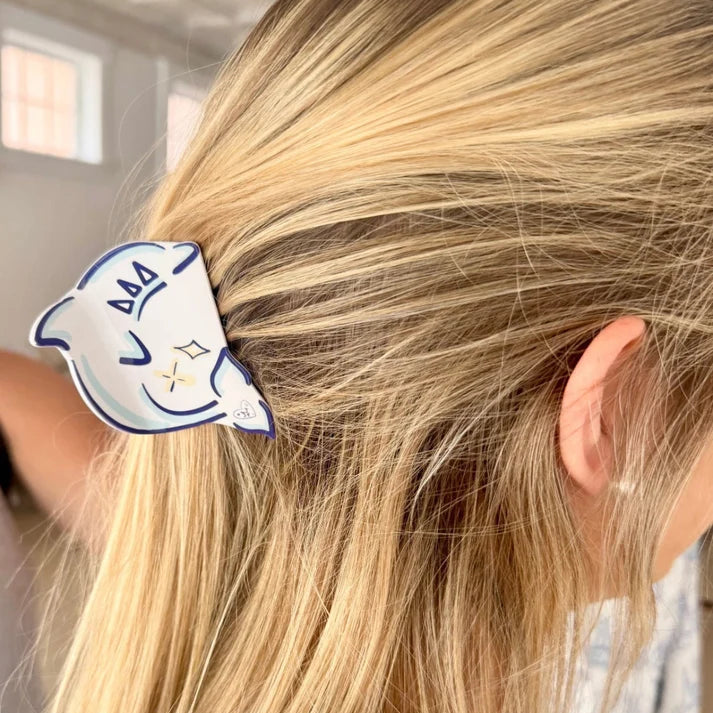 Mascot Hair Clip- Delta Delta Delta