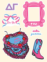 Sorority Puffy Stickers