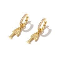 Greek Letter Huggie Hoops- Delta Gamma