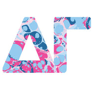 Sorority Acrylic Marbled Hanger-Delta Gamma