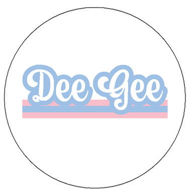 Retro Stripe Button- Delta Gamma