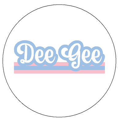 Retro Stripe Button- Delta Gamma