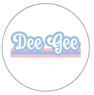 Retro Stripe Button- Delta Gamma
