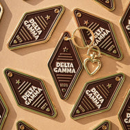 Enamel Motel Keychain- Delta Gamma