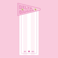 Pennant Flag Notepad- Delta Gamma