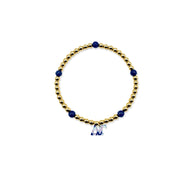 Beaded Charm Bracelet- Delta Gamma