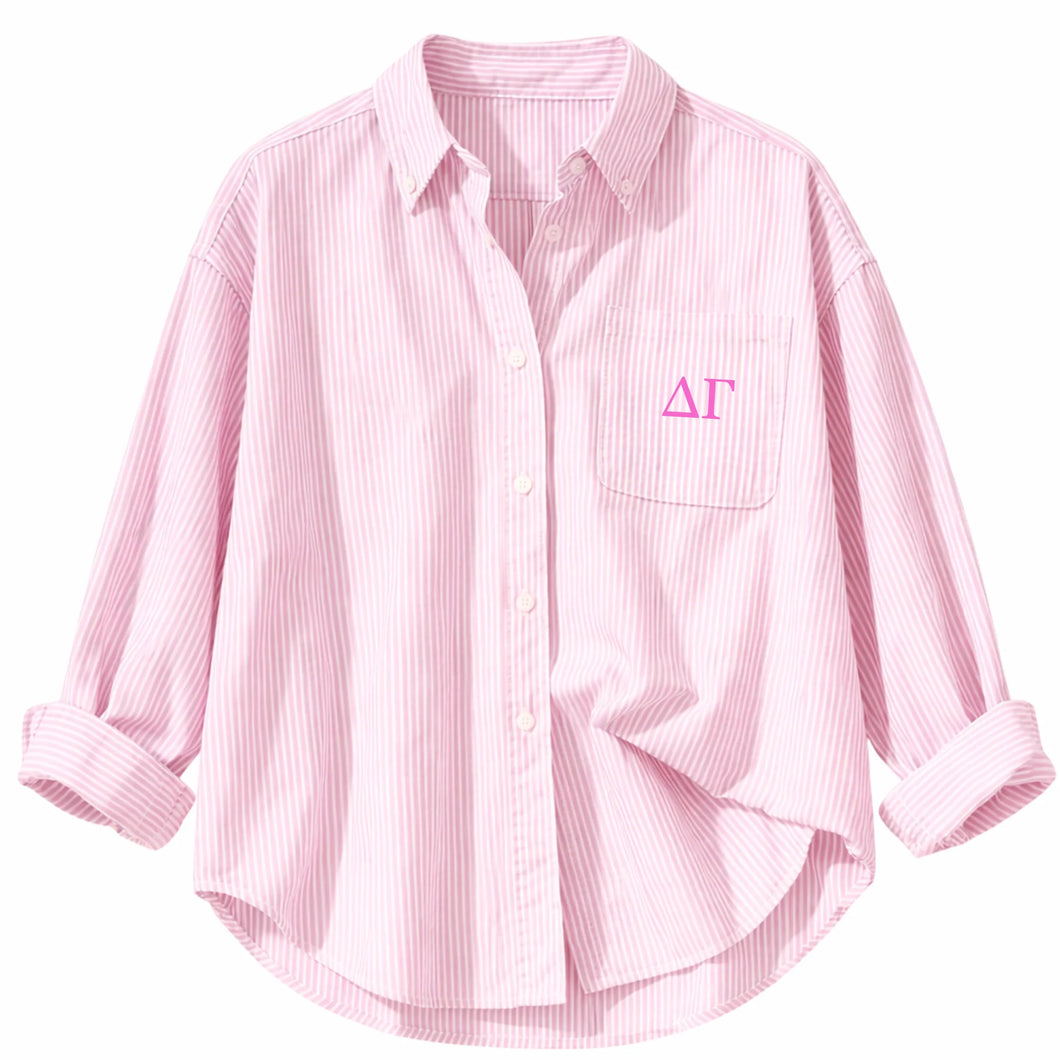 Oxford Shirt- Delta Gamma