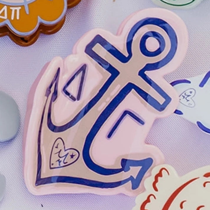 Mascot Hair Clip- Delta Gamma