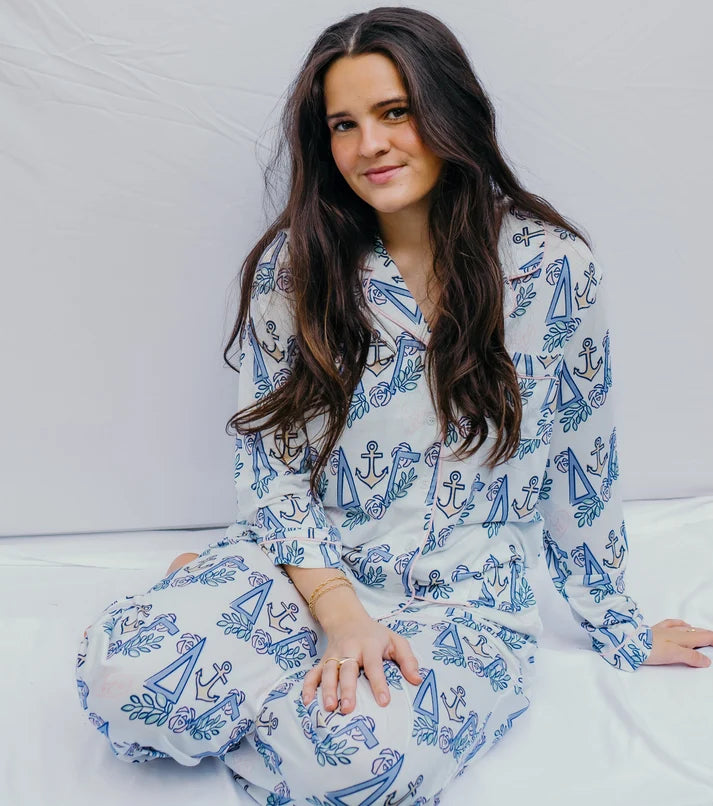 Long Set Pajamas- Delta Gamma