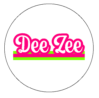 Retro Stripe Button- Delta Zeta