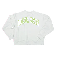 Mock Neck Twill Sweatshirt- Delta Zeta