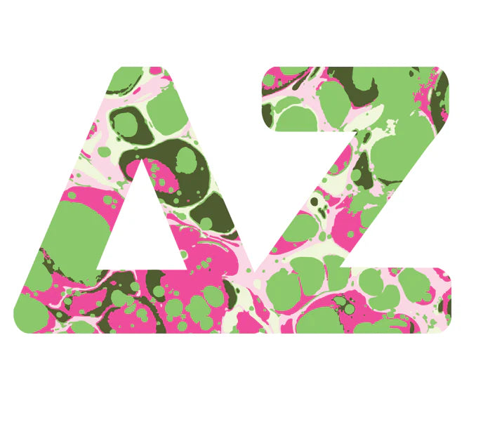 Sorority Acrylic Marbled Hanger-Delta Zeta