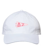 Needlepoint Pennant Hat- Delta Zeta