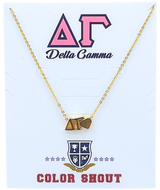 Heart Necklace- Delta Gamma