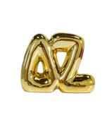 Gold Bubble Shelf Letter-Delta Zeta