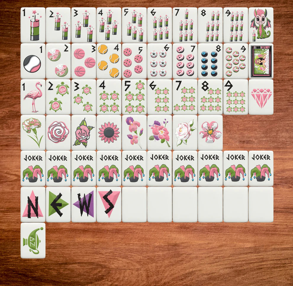 Mahjong Tile Set- Delta Zeta