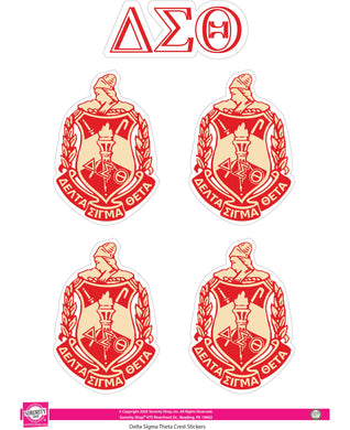 Crest Sticker Sheet - Delta Sigma Theta