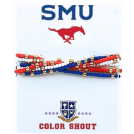 6 Beaded Stretch Bracelets- SMU