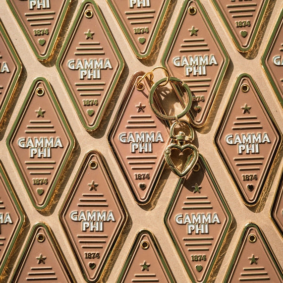 Enamel Motel Keychain- Gamma Phi Beta