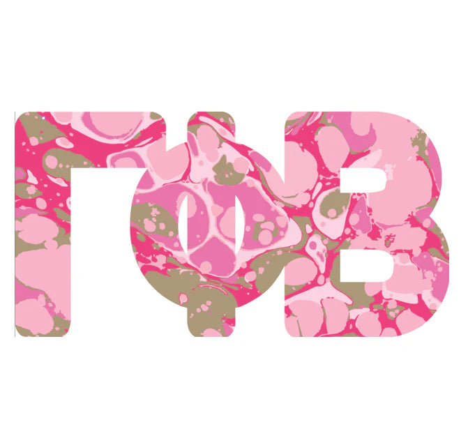 Sorority Acrylic Marbled Hanger-Gamma Phi Beta