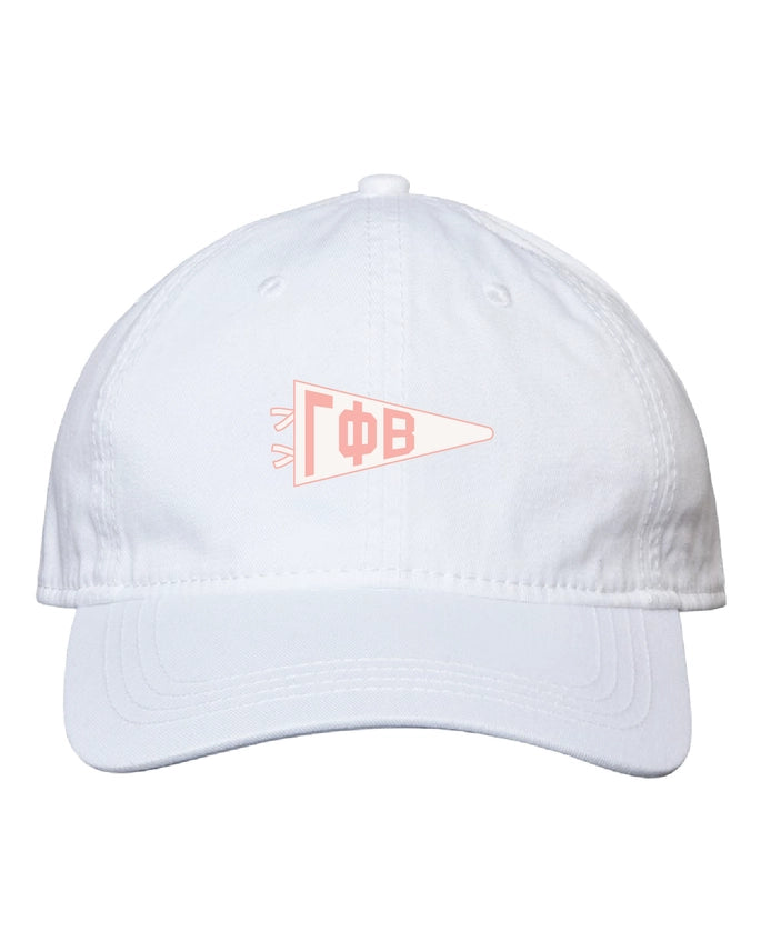 Needlepoint Pennant Hat- Gamma Phi Beta