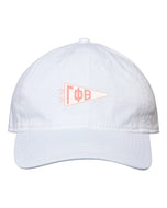 Needlepoint Pennant Hat- Gamma Phi Beta
