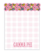 Block Print Notepad- Gamma Phi Beta