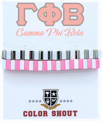 Enamel Tile Bracelets- Gamma Phi Beta