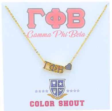 Heart Necklace- Gamma Phi Beta