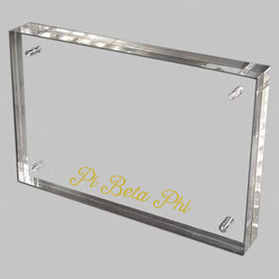 Acrylic Magnetic Frame- Pi Beta Phi